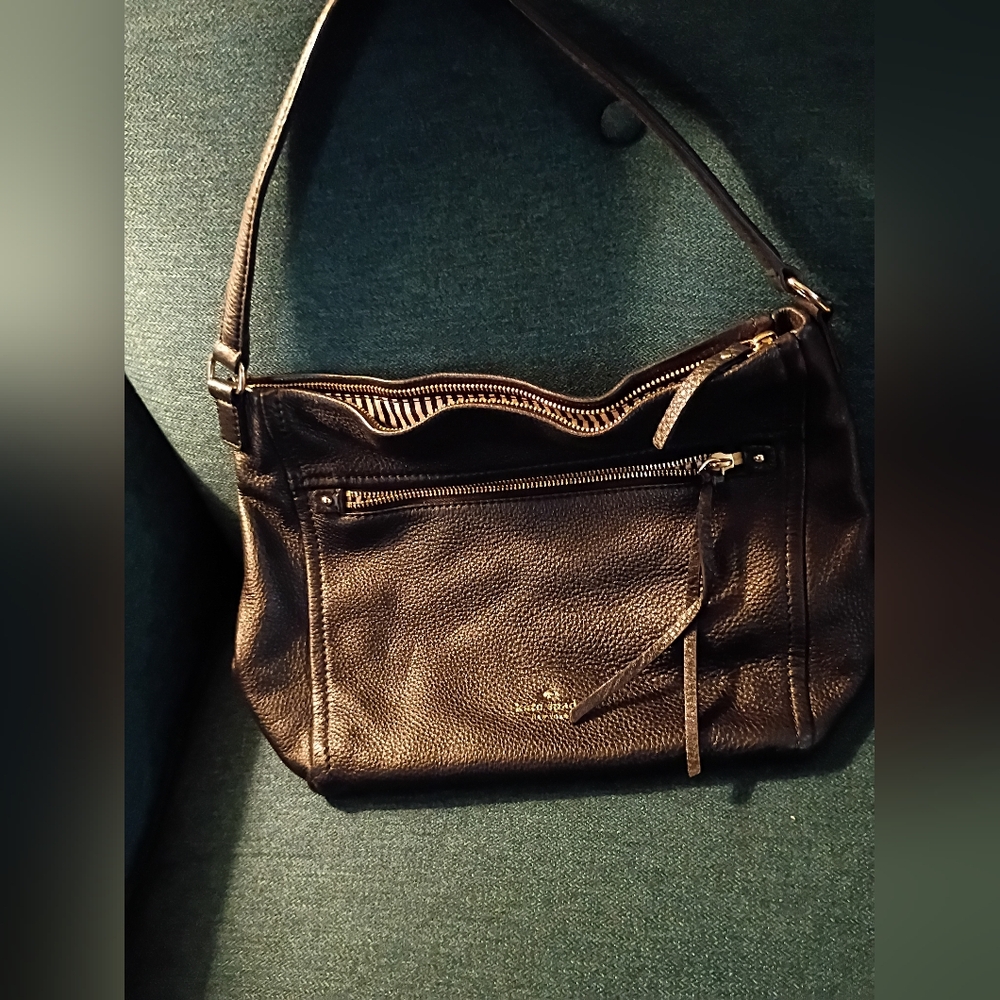 Kate Spade Black Leather Shoulder Bag